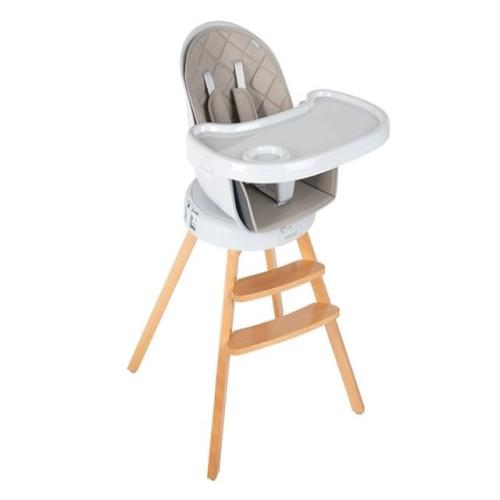 INFANTI  ROTATING FEEDING STOOL HIGH CHAIR GRAY 360 - LittleOnes Aruba