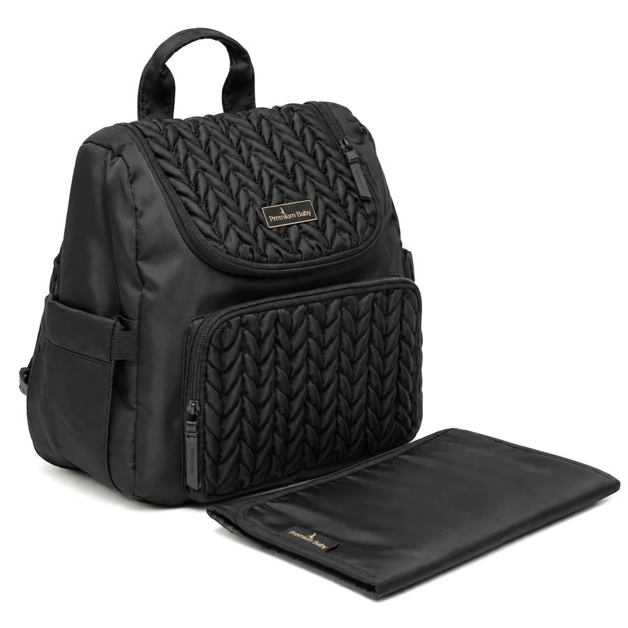 PREMIUM BABY DIAPER BAG (BLACK) - LittleOnes Aruba